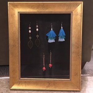 ⭐️⭐️Earring organizer! Handmade one of a kind!